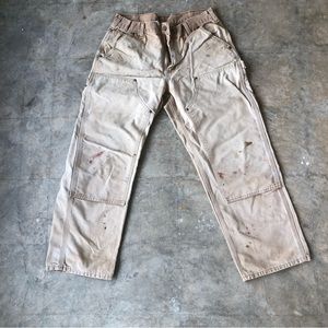Carhartt Double Knee Carpenter Pants 33x30 Thrashed